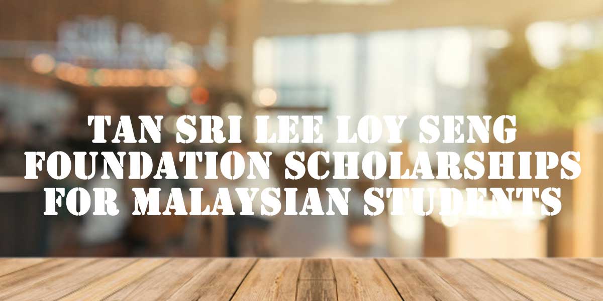 Tan Sri Lee Loy Seng Foundation Scholarships For Malaysian